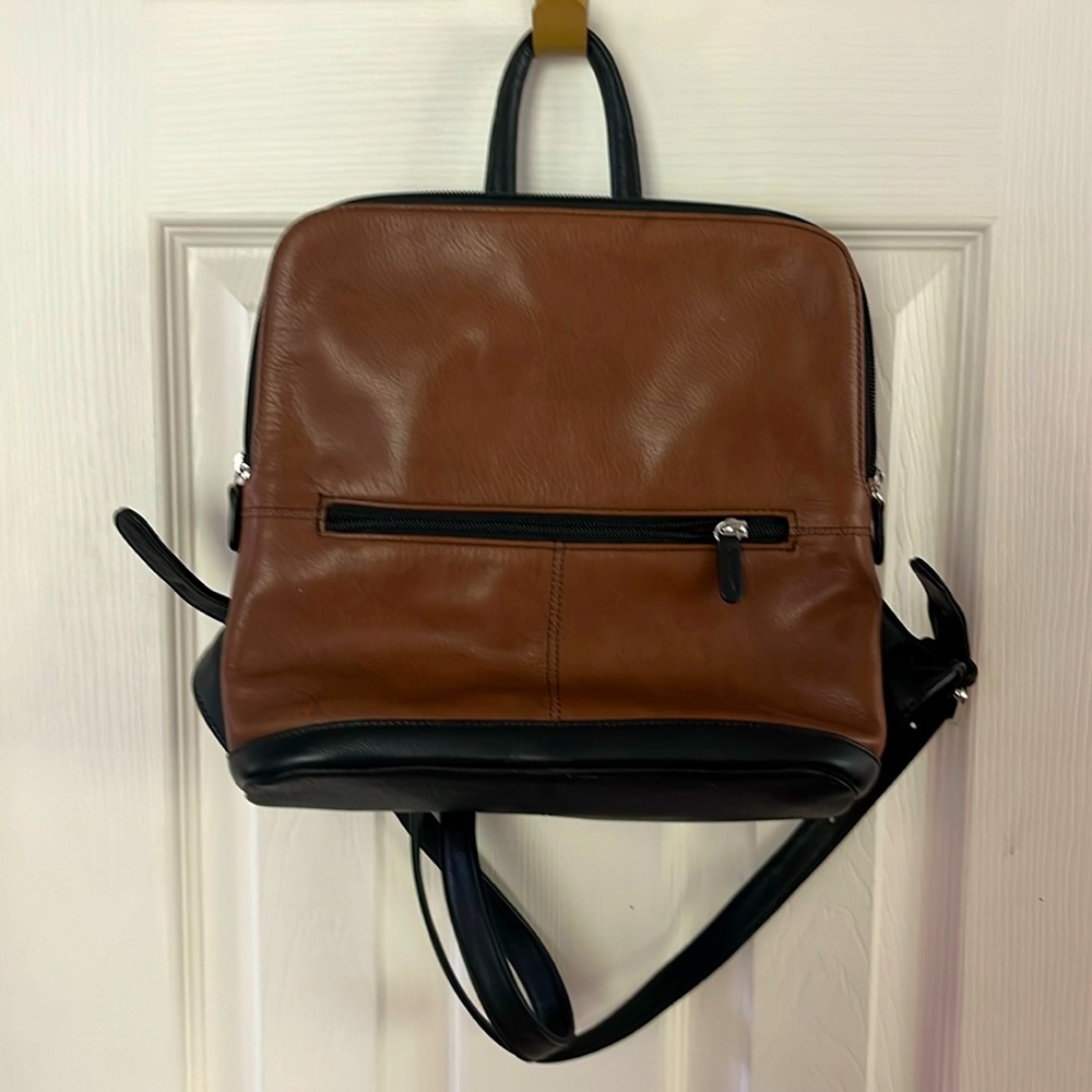 ili Leather Backpack Purse